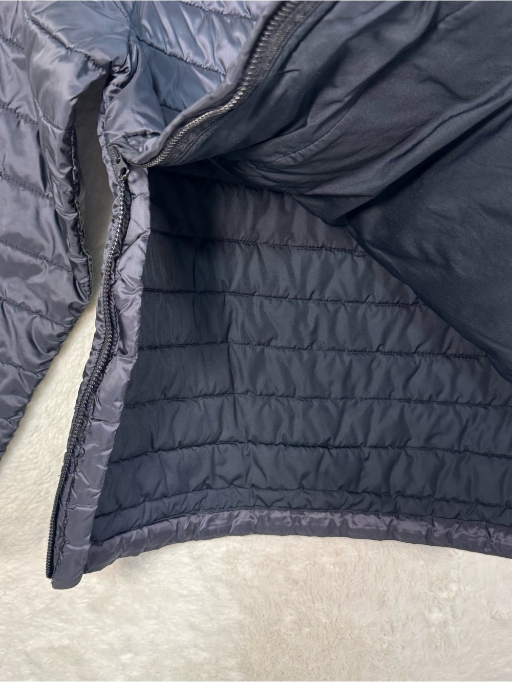 Everlane ReNew Half Zip Puffer Jacket Women’s Medium Black Lightweight Outdoor - Picture 5 of 9